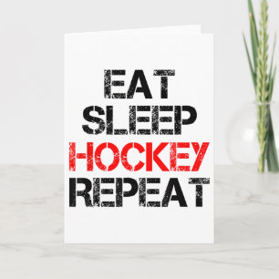Carte Manger Dormir Hockey Répéter Patinoire Extérieur C