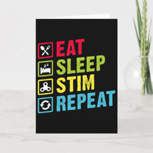 Carte Manger Dormir Stim Répéter Sensibilisation à l'aut