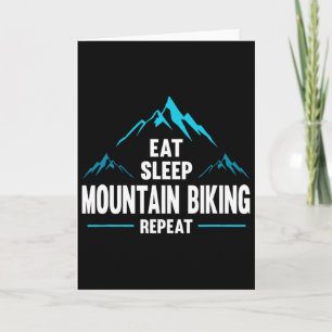 Carte Manger Dormir Vélo Tout Terrain Répéter -