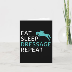 Carte Manger Dressage du sommeil Répéter Horseback équit