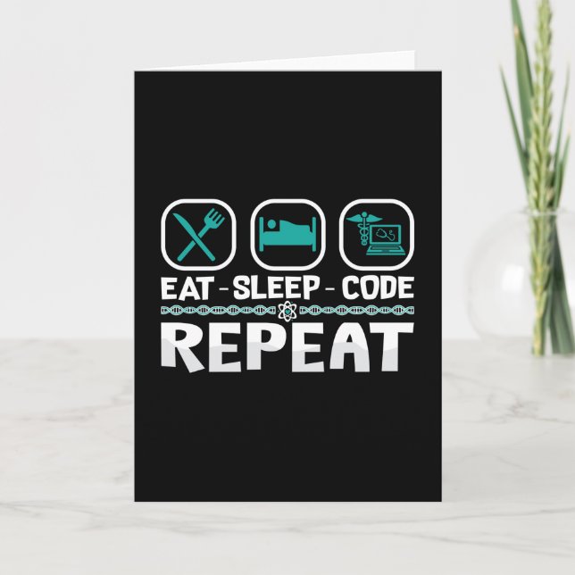 Carte Manger le code de veille Répéter le code de code I (Devant)