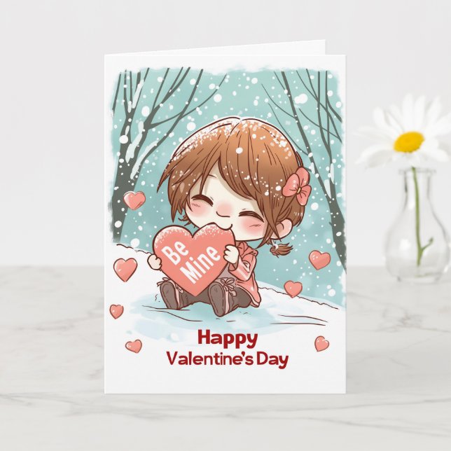 Carte Manger le cœur Be Mine (Petite plante)