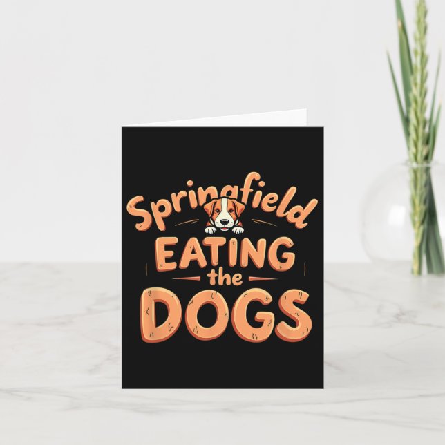 Carte Manger les chiens à l'élection de Springfield  (Devant)