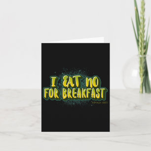Carte Manger Non Pour Le Petit Déjeuner - Citation Kamal