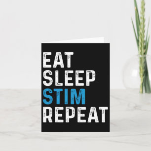 Carte Manger Sleep Stim Répéter Stimming Sensibilisation