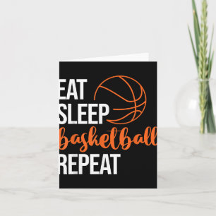 Carte Manger Sommeil Basket-ball Répéter Amusement Sport