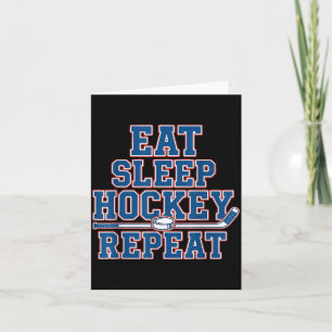 Carte Manger Sommeil Hockey Répéter Hockey sur Glace Pou