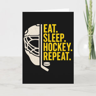 Carte Manger Sommeil Hockey Répéter Pour Les Joueurs De