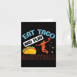 Carte Manger un taco et jouer au basket-ball Mexico Cinc