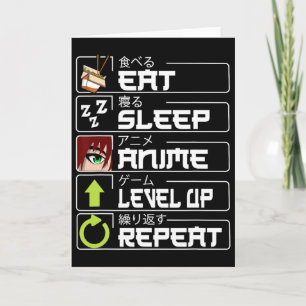 Carte Mangez l'Anime de sommeil niveau haut Répéter Otak