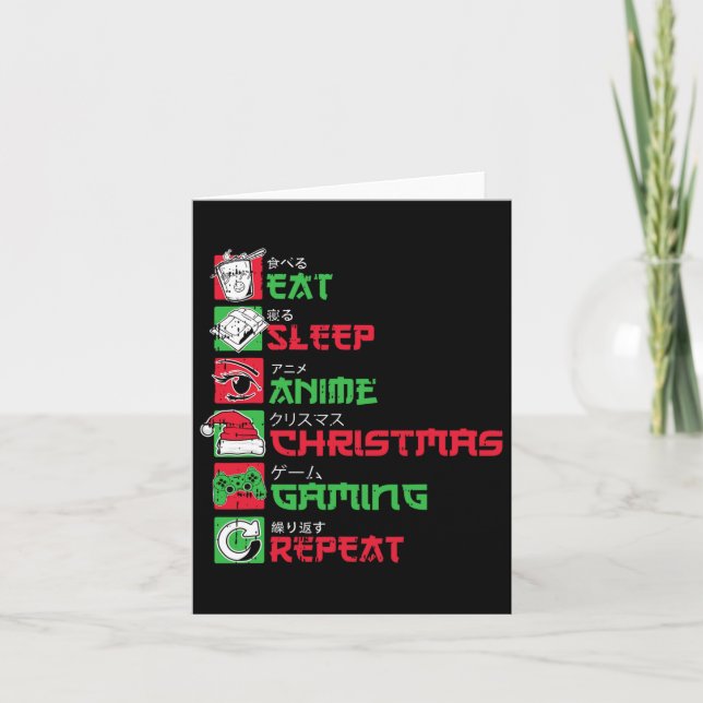 Carte Mangez l'Anime Jeu de Noël Pyjama X mas Holi (Devant)