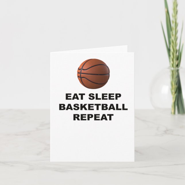 Carte Mangez le basketball du sommeil Répéter 2 (Devant)