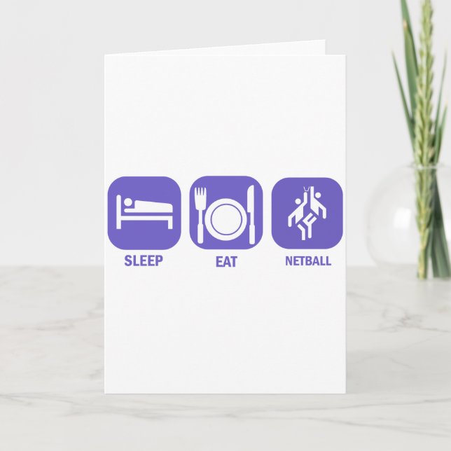Carte Mangez le net-ball de sommeil (Devant)