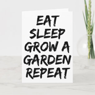 Carte Mangez Le Sommeil Grandir Un Jardin Répéter Jeu Dr