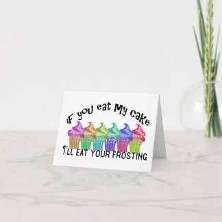 Carte Mangez mon gâteau - demande spéciale