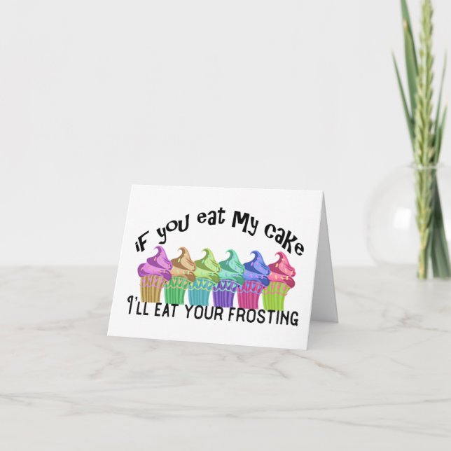 Carte Mangez mon gâteau - demande spéciale (Devant)