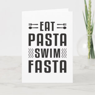 Carte Mangez Pasta nager Fasta nager nager nager piscine