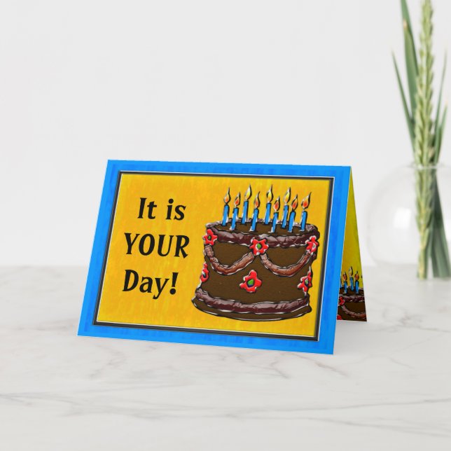 Carte Mangez votre gâteau #2 (Carte Anniversaire) (Devant)