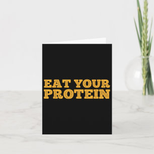 Carte Mangez votre Protein Protein Muscle Building Fitne
