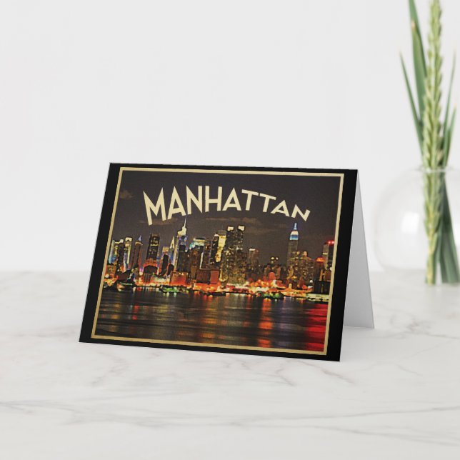 Carte Manhattan Night Skyline (Devant)