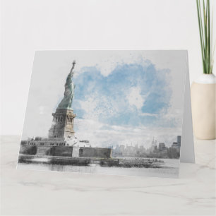 Carte Manhattan Nyc Liberty Statue