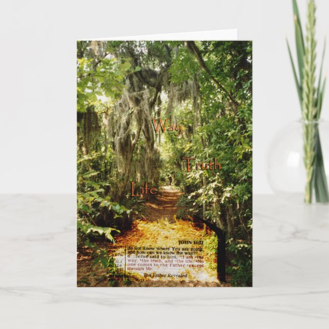 Carte "Manière, vérité, et vie " (Devant)