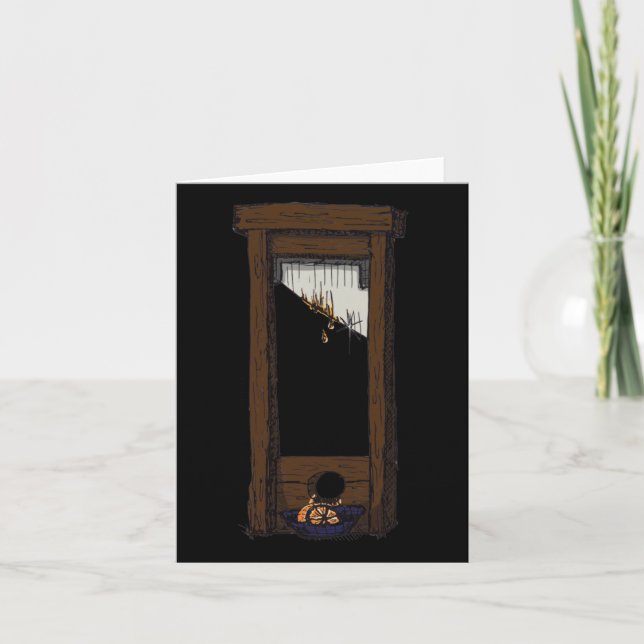 Carte Manifestation de Guillotine Ca. 2025 Pas d'Arrière (Devant)