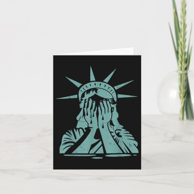 Carte Manifestation De Pleurage Statue De La Liberté (Devant)