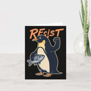 Carte Manifestation de protestation de l'activiste Pengu