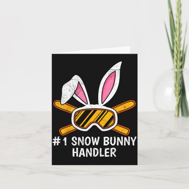 Carte Manipulateur de lapin de neige numéro 1 skieuses s (Devant)