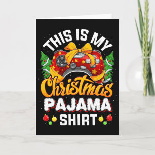 Carte Mannequin de jeu vidéo amusant Noël Santa Hat Ga