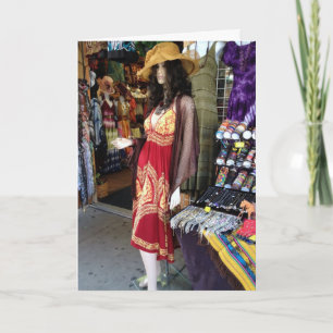 CARTE MANNEQUIN DIT ANNIVERSAIRE JOLIE ***GRAND-FILLE***