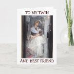 CARTE MANNEQUIN SAYS JOYEUX ANNIVERSAIRE TWIN/BEST FRIEN<br><div class="desc">THIS SWEET MANNEQUIN IS PERFECT TO SEND TO YOUR TWIN WHO IS YOUR BEST FRIEND IN LIFE... ... THEN GO SHOPPING TOGETHER</div>
