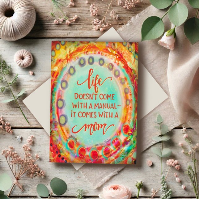 Carte Manuel de la fête des mères mignonne drôle Plutôt  (Créateur téléchargé)