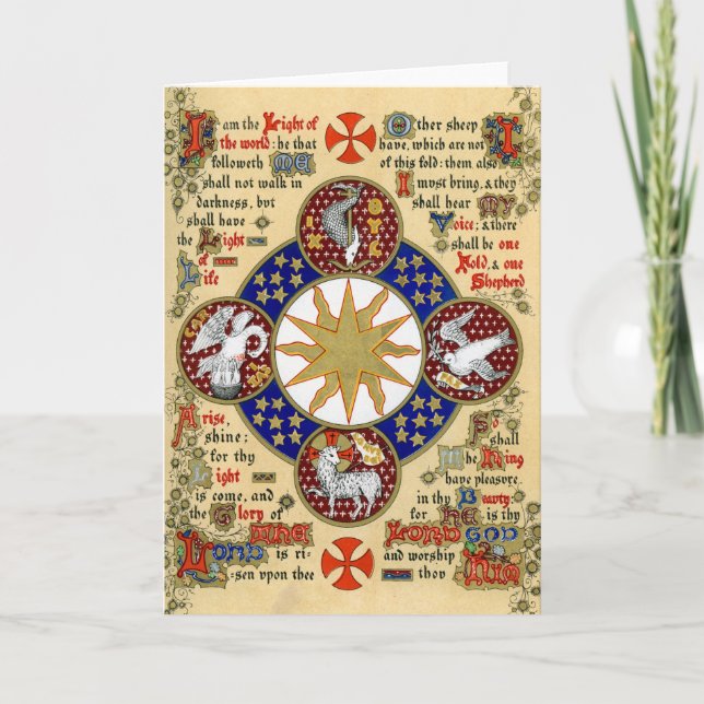 Carte Manuscrit lumineux l'épiphanie (Devant)