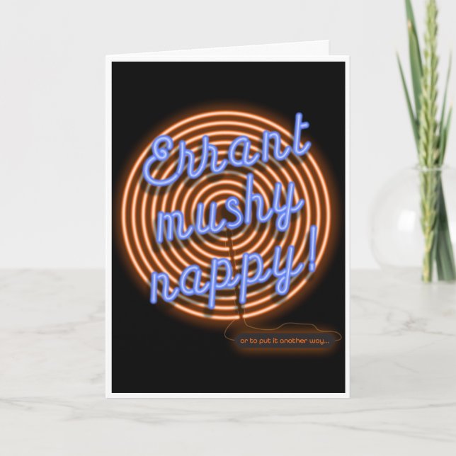 Carte Many Happy Returns funny anagram (Devant)