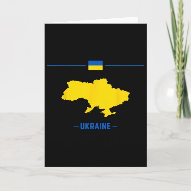 Carte Map Of Ukraine Isolated With Flag And Name Of The  (Devant)