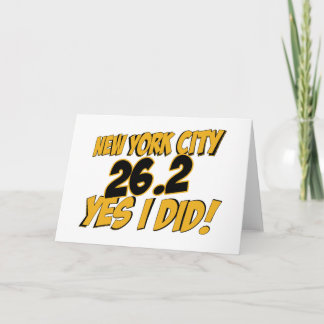 Carte Marathon de New York City