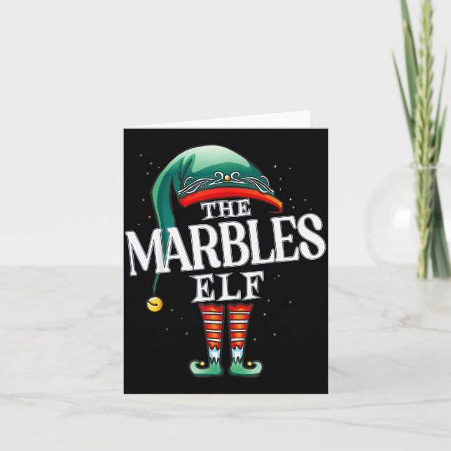 Carte Marbles Elf Christmas Group Xmas Pajama Party  (Devant)