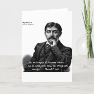 Carte Marcel Proust & Citation célèbre
