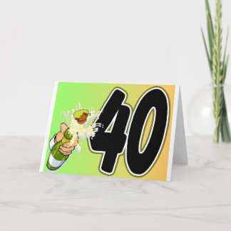 Carte Marchandise à 40e anniversaire