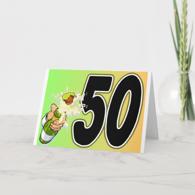 Carte Marchandise de la fête du 50e anniversaire (Devant)
