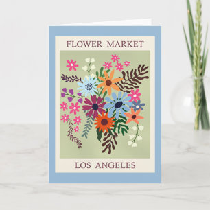 Carte Marché aux Fleurs, Los Angeles,