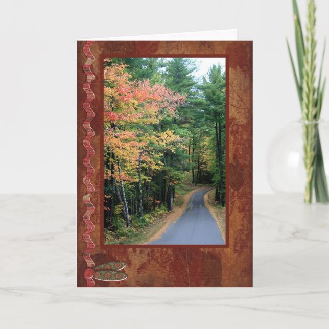 Carte Marcher à l'automne (Devant)