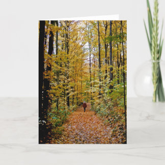 Carte marcher dans les bois