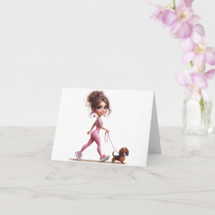 Carte Marcher mon Dachshund