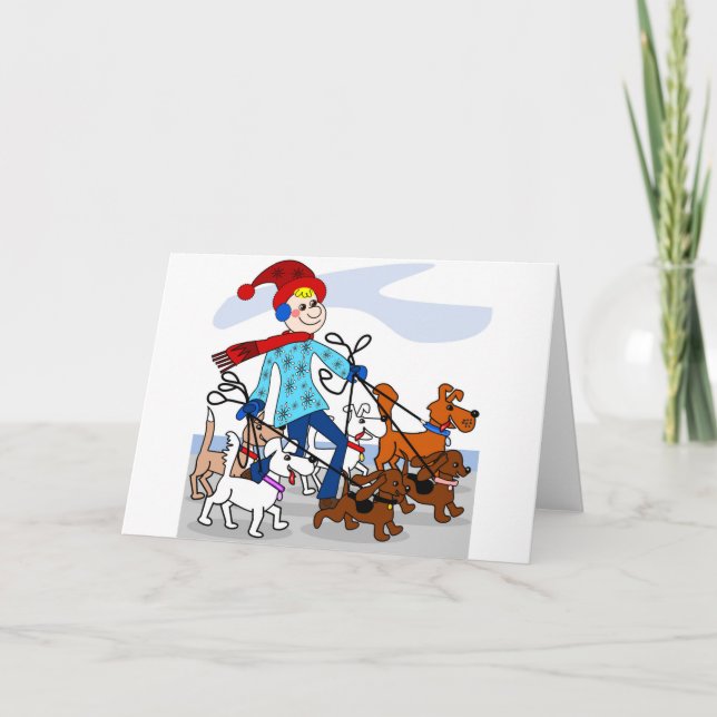 Carte Marcheur de chien (Devant)