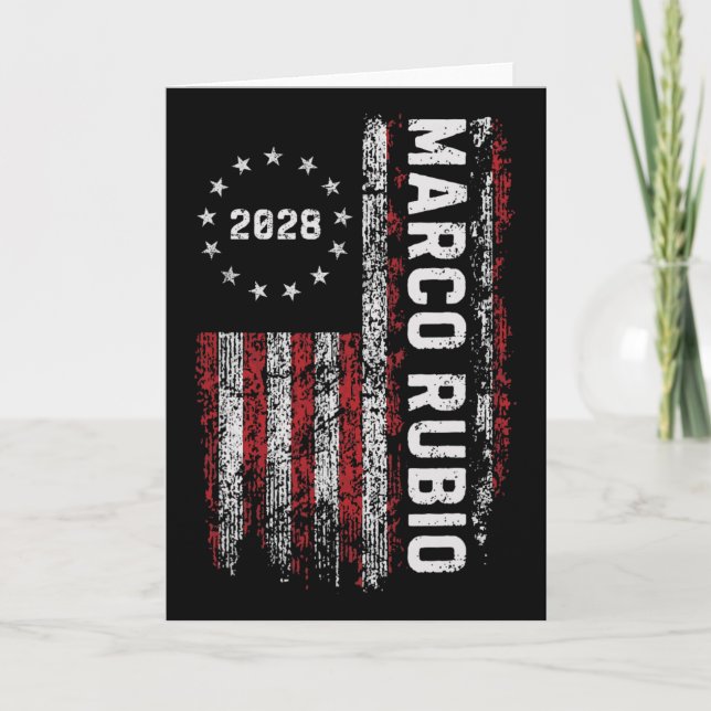 Carte Marco Rubio 2028 Président 48 Campagne électorale  (Devant)