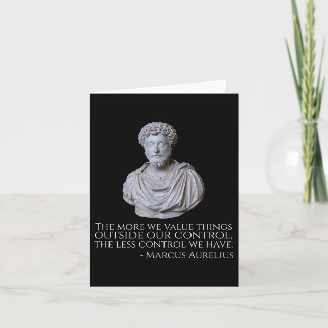 Carte Marcus Aurelius - Philosophie du stoïcisme motivat (Devant)