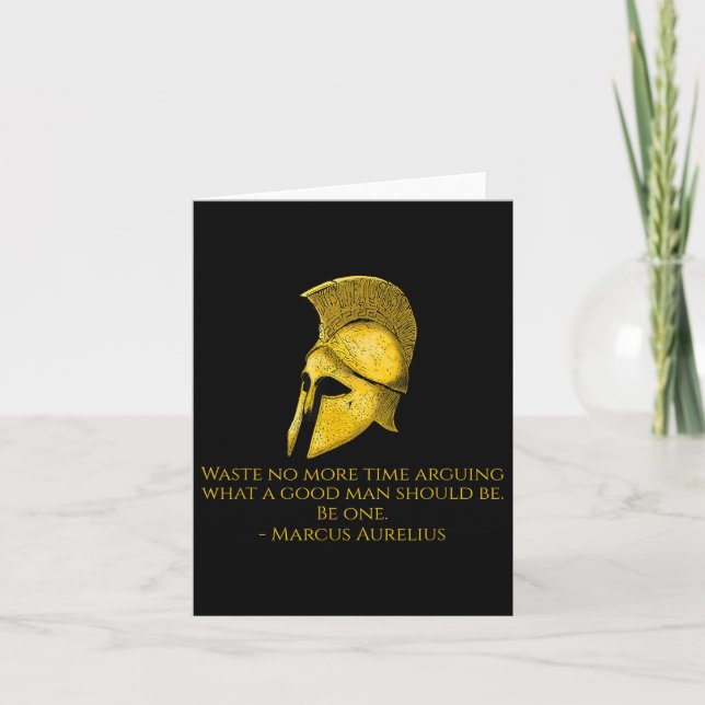 Carte Marcus Aurelius - Philosophie stoïque Citation Sur (Devant)